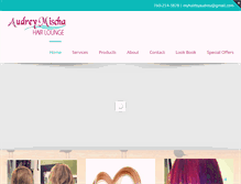 Tablet Screenshot of hairbyaudrey.com